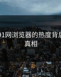 91网和91网浏览器的热度背后隐藏的真相
